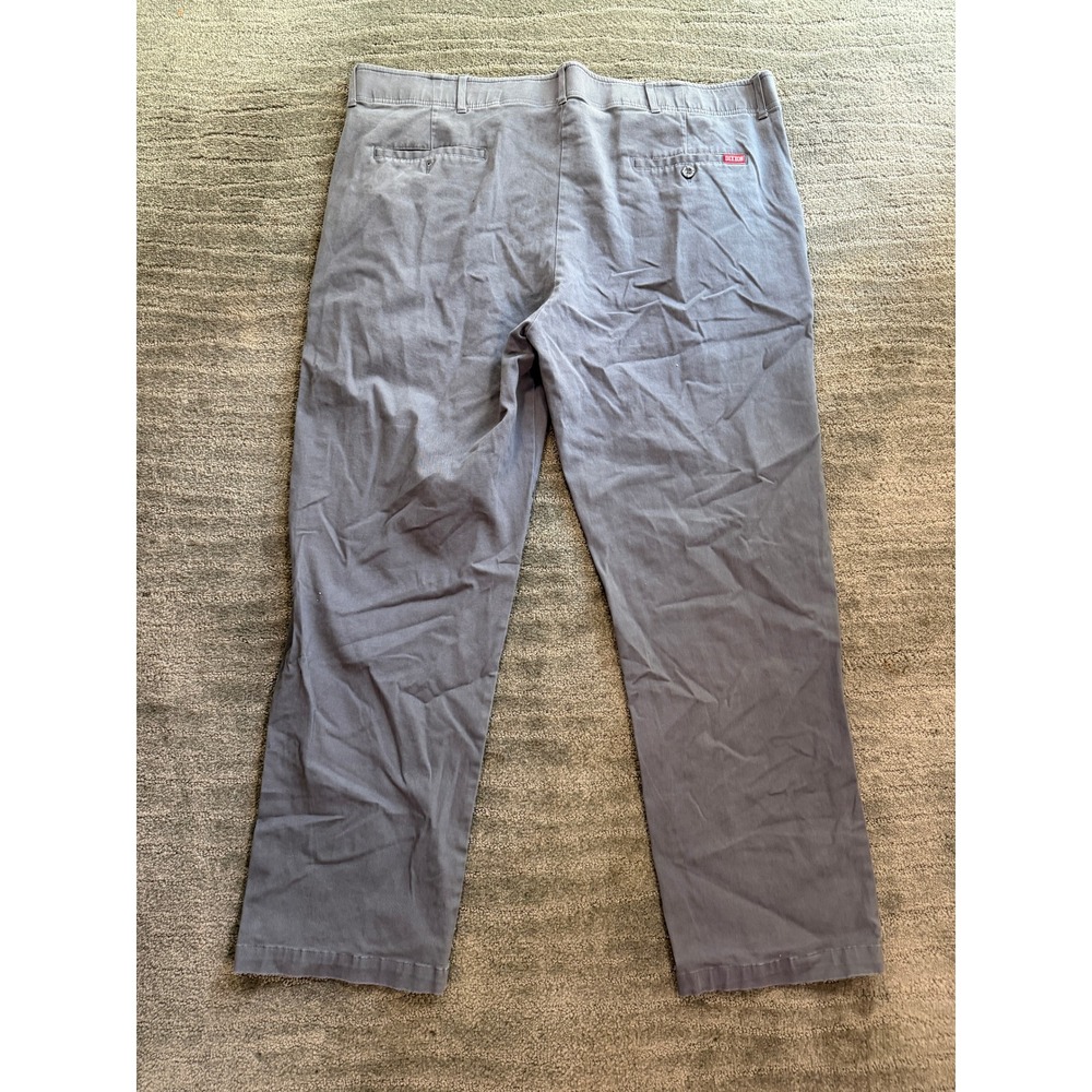 Dixxon D-Flexx Mens Work Pants 42x28 Charcoal Gray Chino Stretch Twill Trousers - Picture 5 of 8